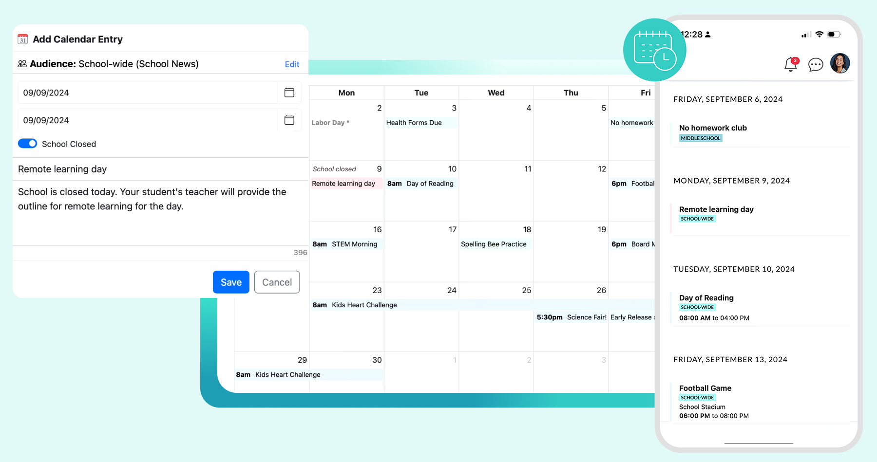 School Calendar Management Software App