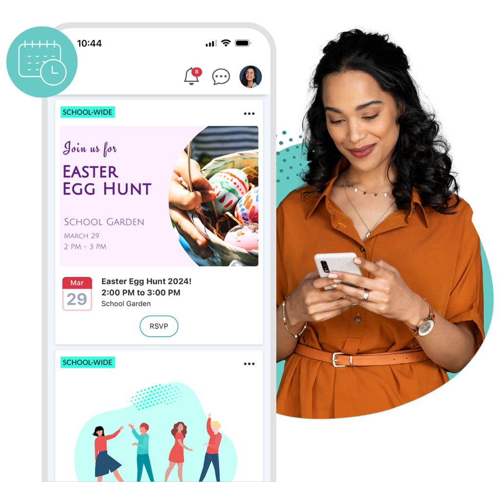 School Communication Events Signup RSVP App