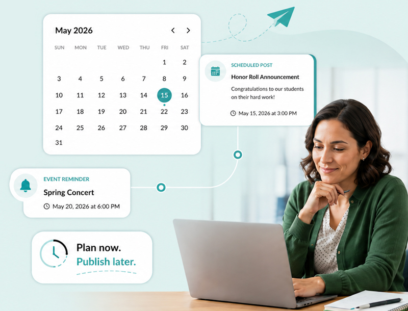 scheduled school communication