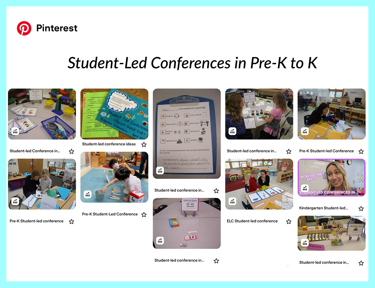 Student-led conferences in Pre-K and Kindergarten