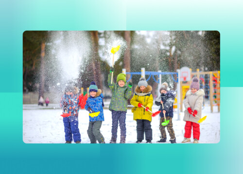 outdoor play in winter